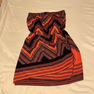 Strapless coral dress size S from Express